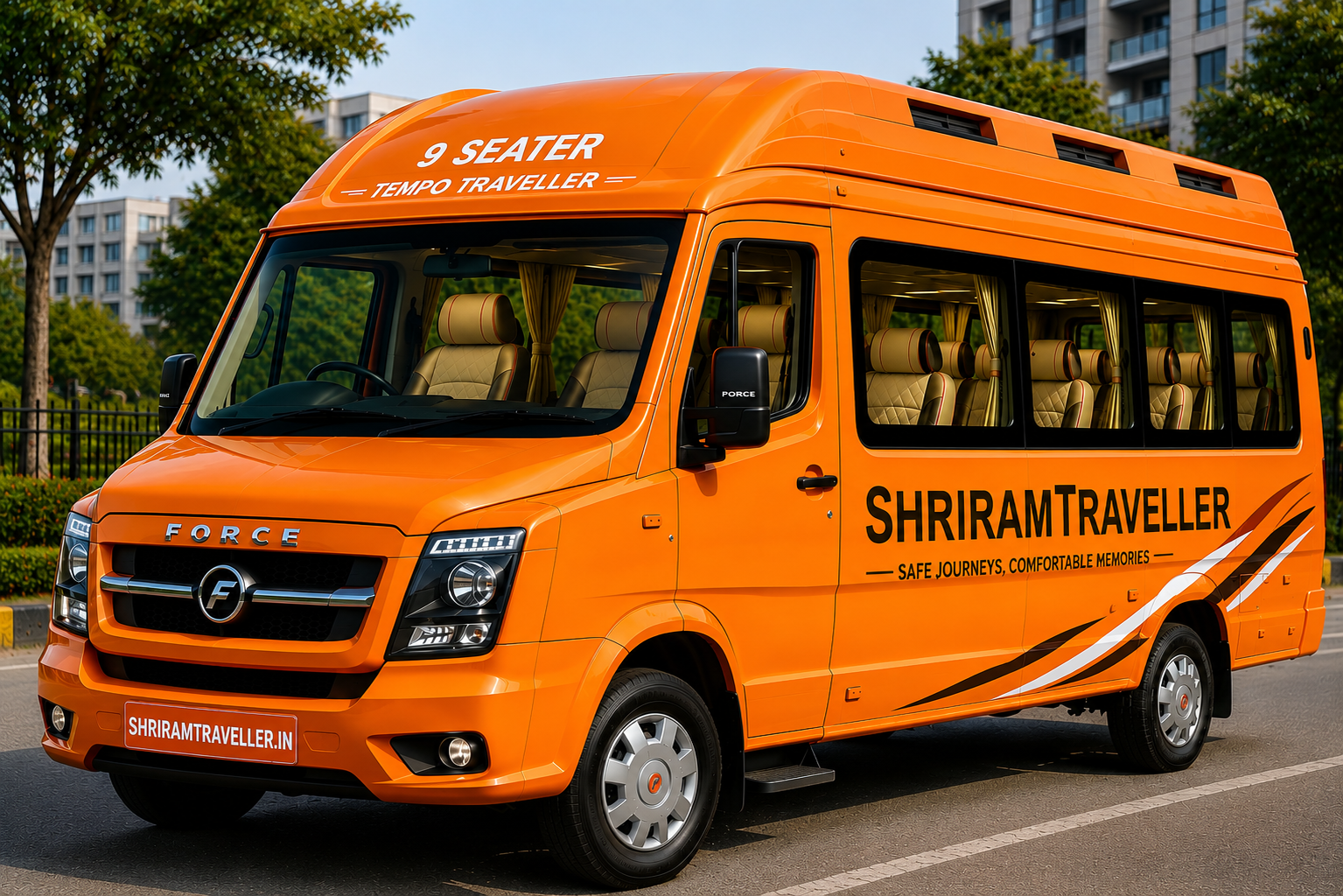 9 Seater Tempo Traveller
